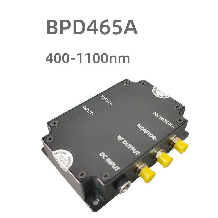 BPD465A 系列為可見光400-1100nm的平衡光電探測器，自主研發(fā)，參數(shù)優(yōu)秀，采用光纖FC/APC接口輸入，適合用于相干探測等應(yīng)用。